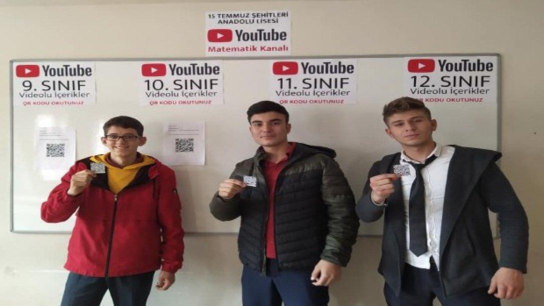 Lisede öğretmen ve öğrenciler YouTube'de matematik kanalı açtı