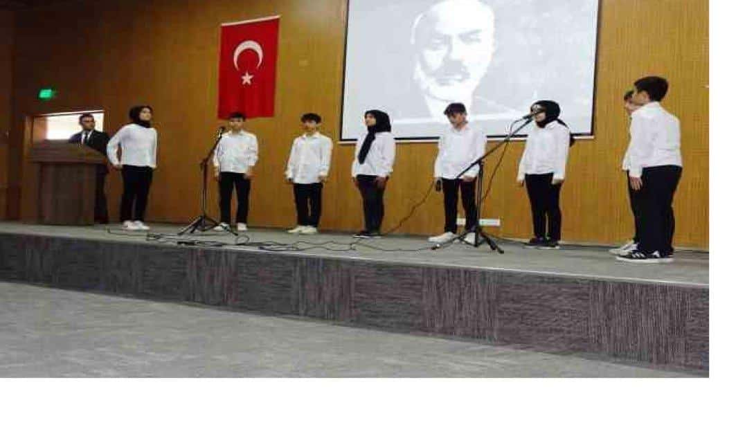 İstiklal Marşı'nın kabulü ve Mehmet Akif Ersoy' u anma günü etkinlikleri